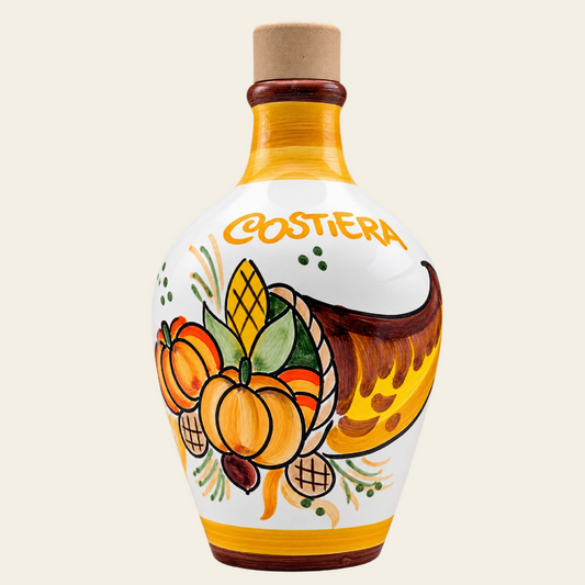 FALL -- LIMITED EDITION -- Monocultivar Extra Virgin Olive Oil. 8.4fl.oz (250ml) Hand Crafted Amphora Ceramic Bottle.