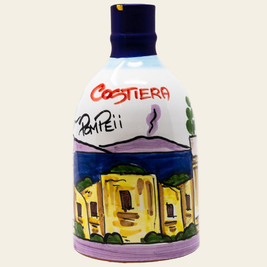 Monocultivar Vinaigrette 8.4fl.oz (250ml) Hand Crafted Ceramic Bottle. Made with Aged IGP Balsamic Vinegar of Modena - POMPEII VINAIGRETTE