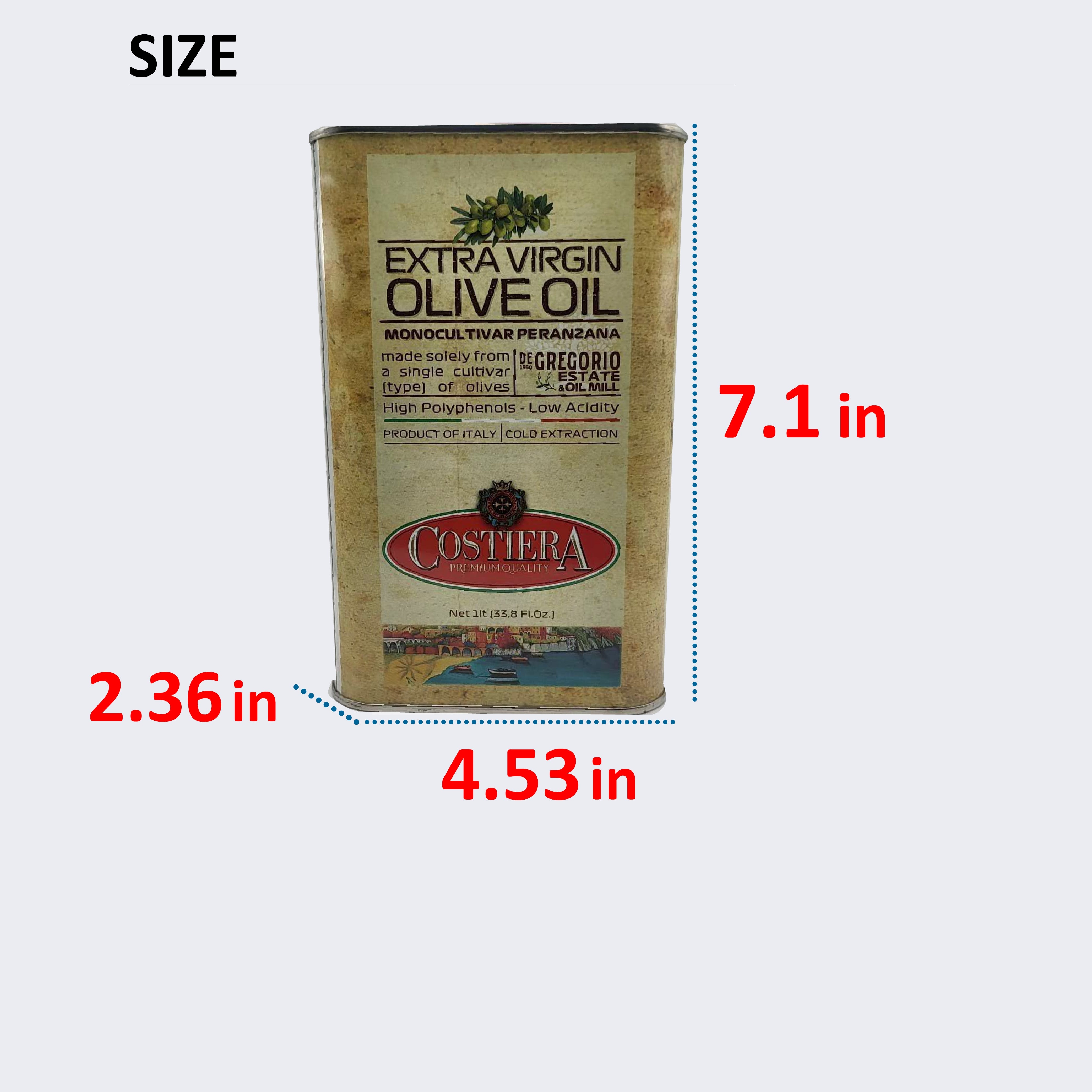 Monocultivar Extra Virgin Olive Oil - 1LT Tin (33.8 fl.oz Monocultivar Extra Virgin Olive Oil - 1LT Tin (33.8 fl.oz