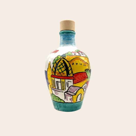 POSITANO -- LIMITED EDITION -- Monocultivar Extra Virgin Olive Oil in a 8.4fl.oz (250ml) Hand Crafted Ceramic Amphora style Bottle