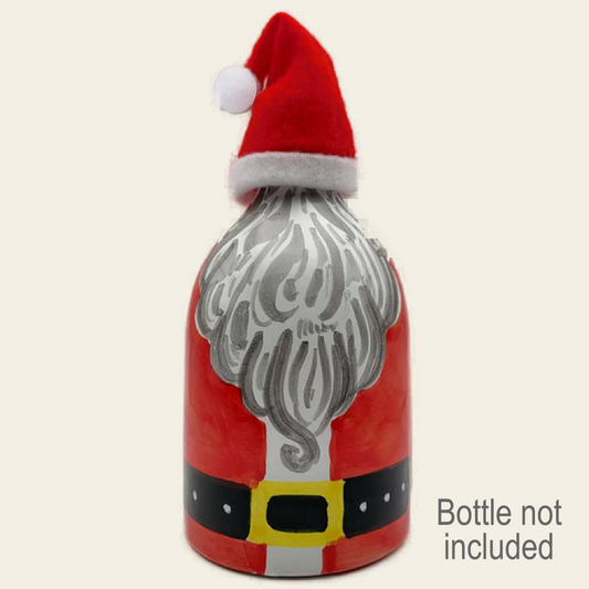 MINI SANTA bottle HAT. Add this mini Santa Hat to your favorite bottle and complete the Christmas magic!
