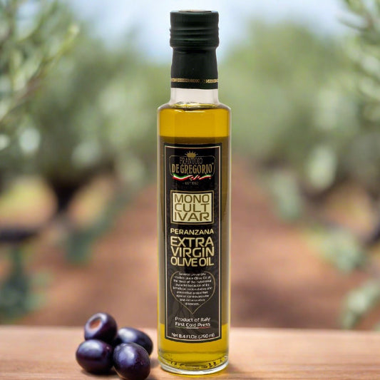 Premium Monocultivar Extra Virgin Olive Oil 8.4fl.oz (250ml) - Glass Bottle